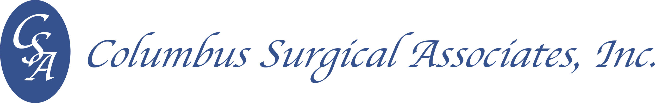 blue Columbus Surgical Associates logo